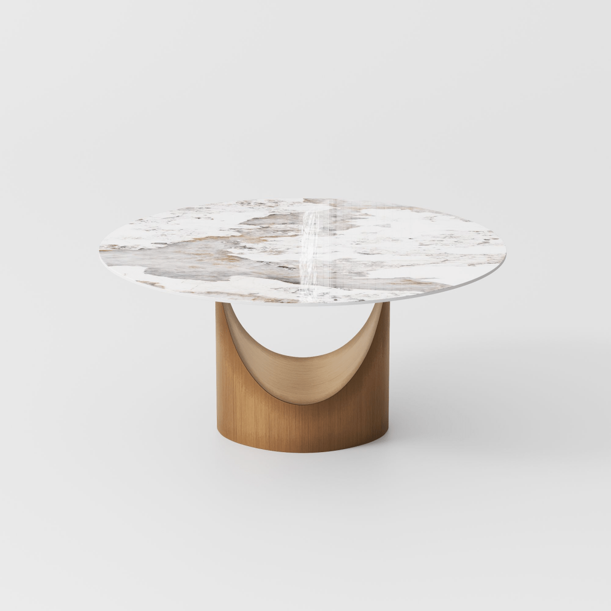 Aurelio Luxe Round Sintered Stone Dining Table - Exclusivia