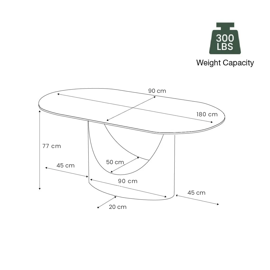 Aurelio Oval Gloss Sintered Stone Dining Table - Exclusivia