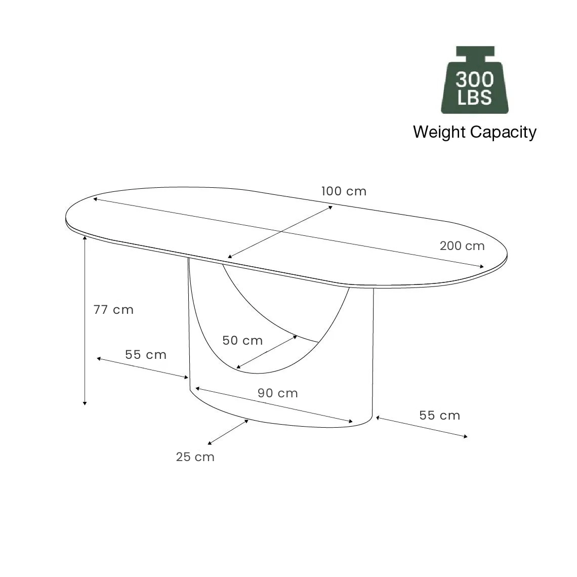 Aurelio Oval Gloss Sintered Stone Dining Table - Exclusivia