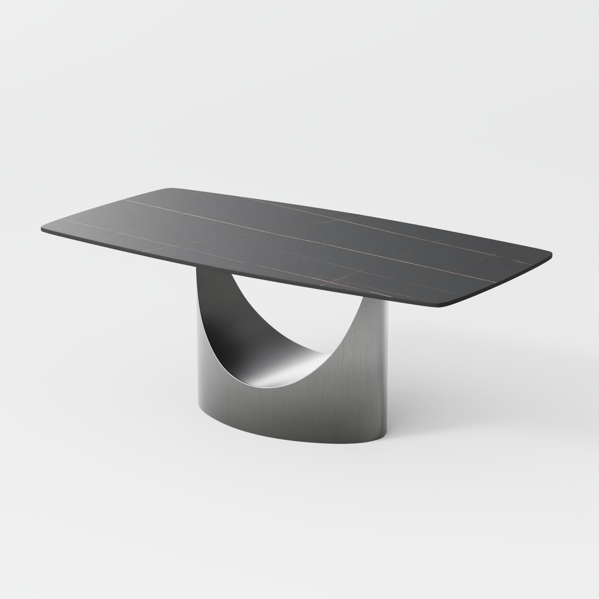 Aurelio Recta Matte Sintered Stone Dining Table - Exclusivia