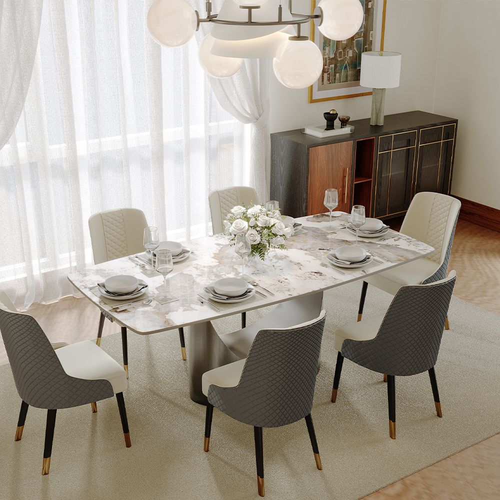 Aurelio Rectangular Sintered Stone Dining Table - Exclusivia