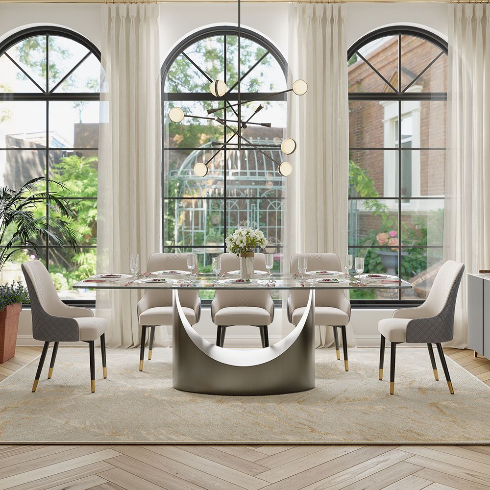 Aurelio Rectangular Sintered Stone Dining Table - Exclusivia