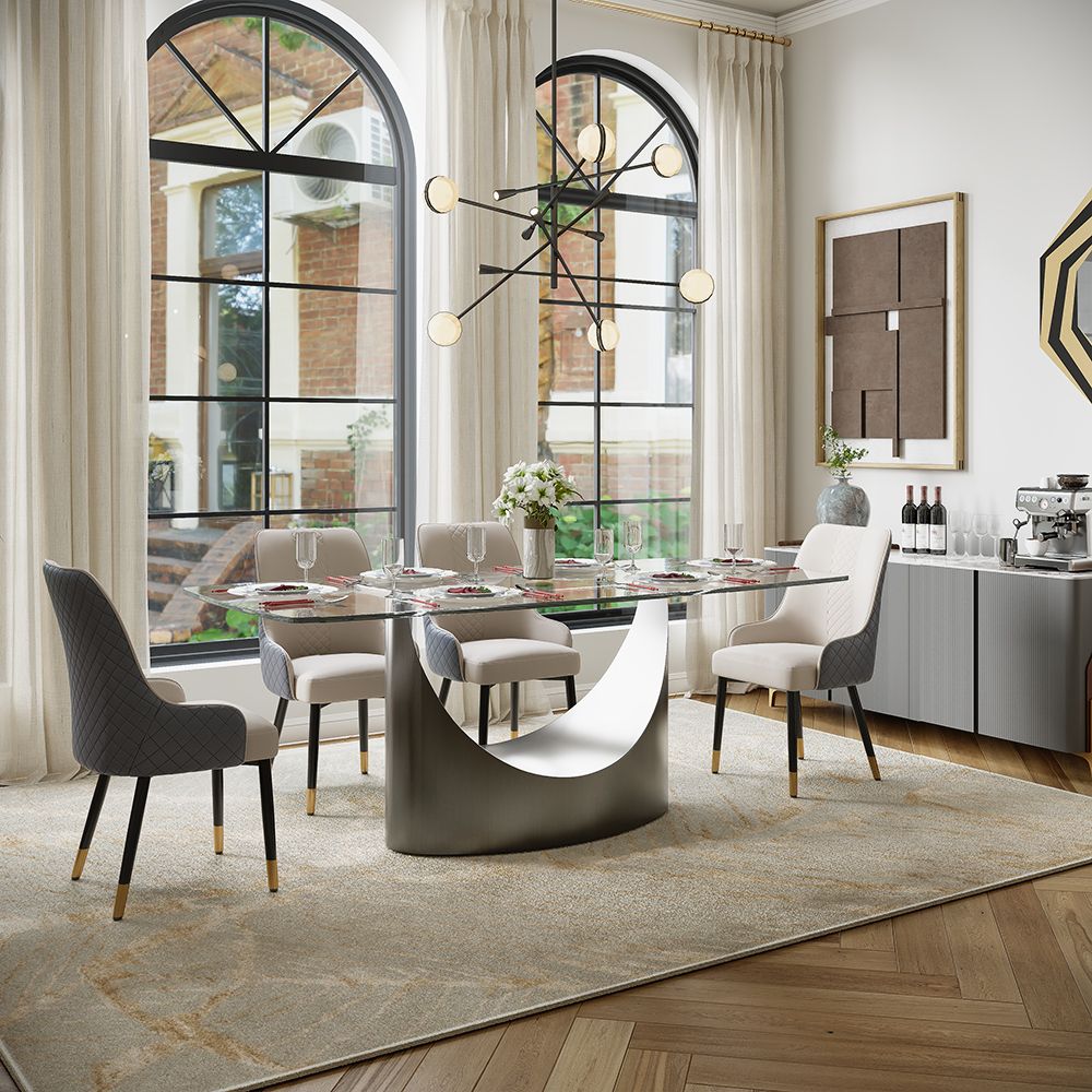 Aurelio Rectangular Sintered Stone Dining Table - Exclusivia