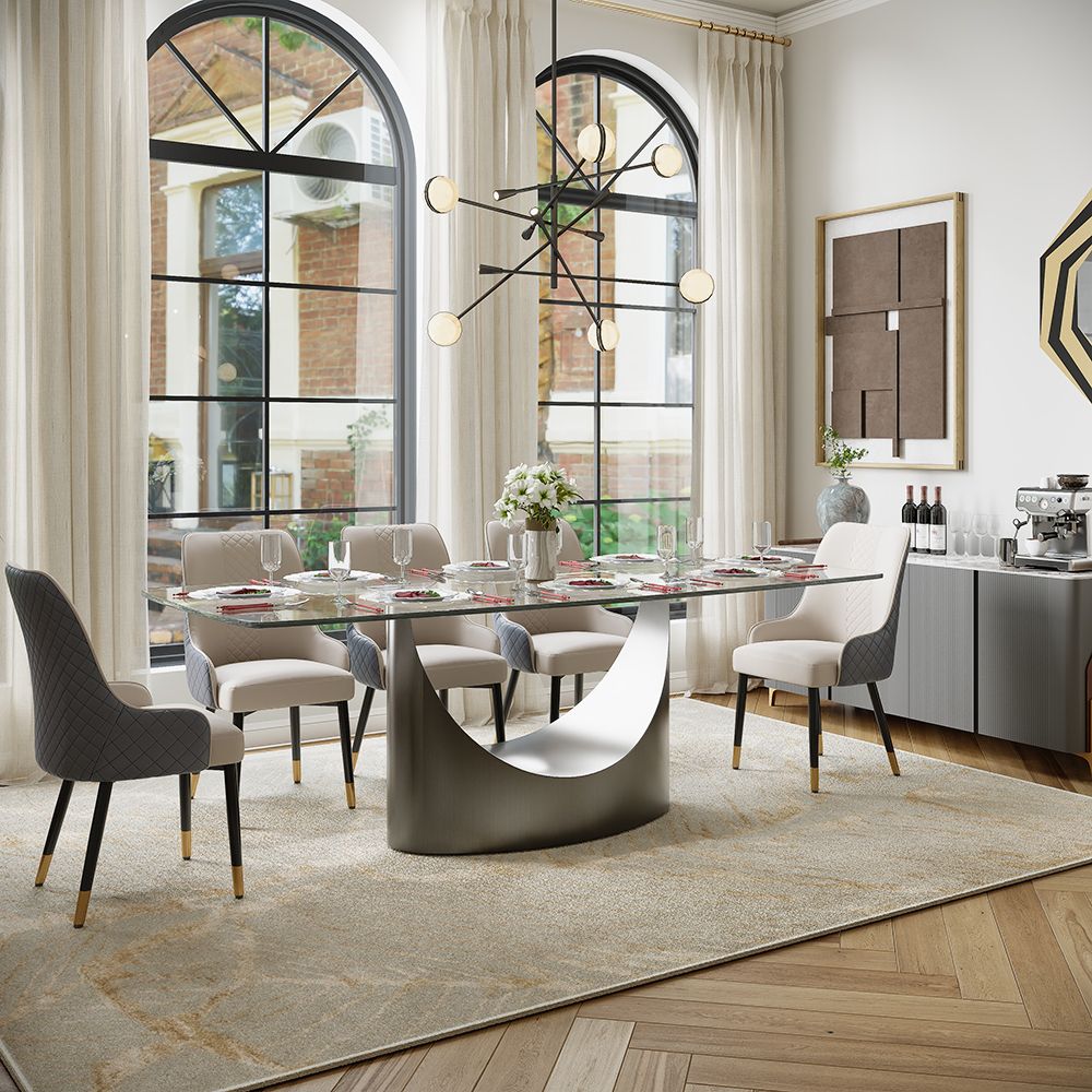 Aurelio Rectangular Sintered Stone Dining Table - Exclusivia