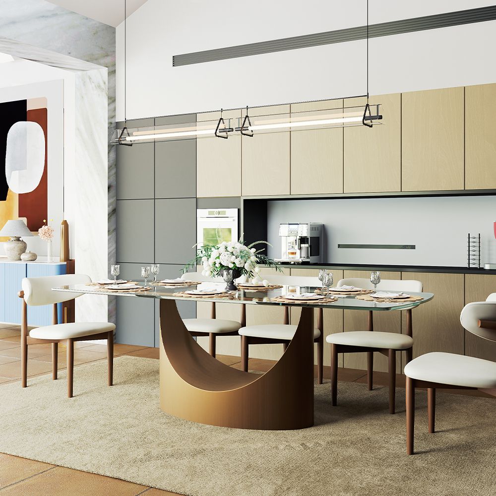 Aurelio Rectangular Sintered Stone Dining Table - Exclusivia