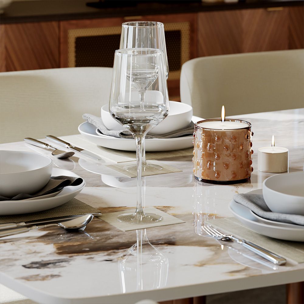 Aurelio Rectangular Sintered Stone Dining Table - Exclusivia