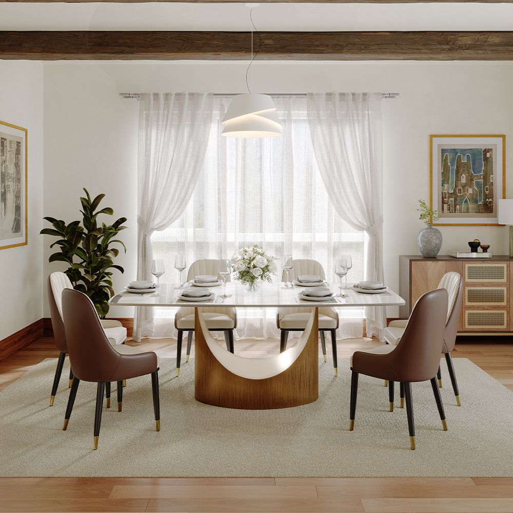 Aurelio Rectangular Sintered Stone Dining Table - Exclusivia