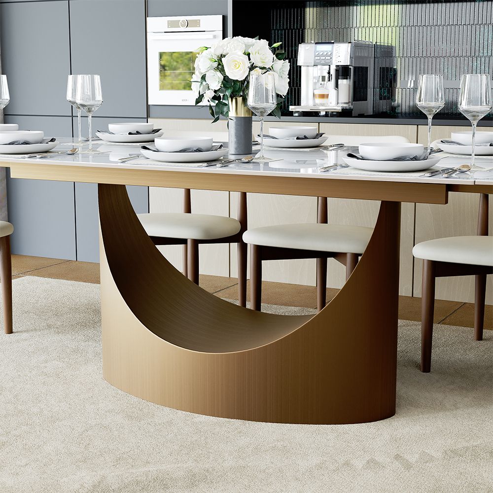 Aurelio Rectangular Sintered Stone Dining Table - Exclusivia