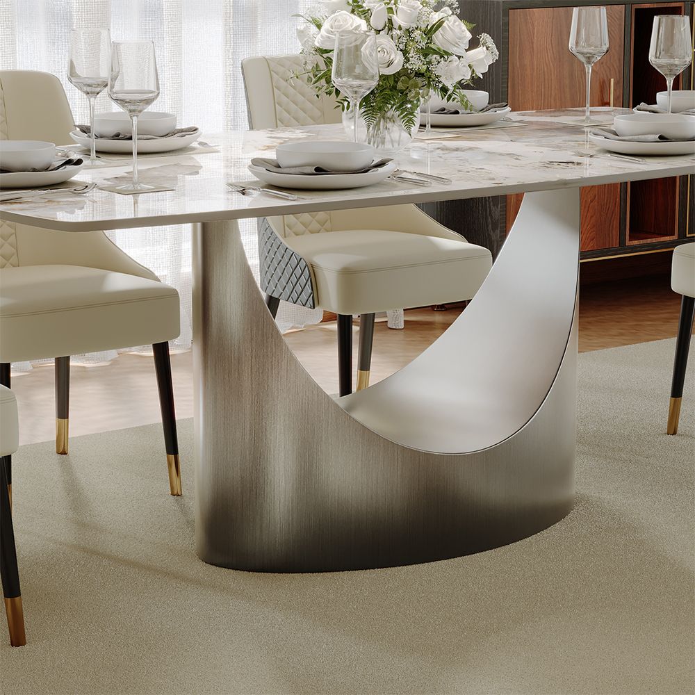 Aurelio Rectangular Sintered Stone Dining Table - Exclusivia