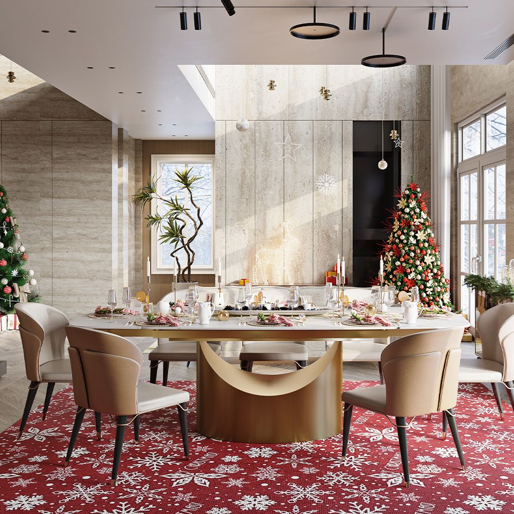 Aurelio Rectangular Sintered Stone Dining Table - Exclusivia