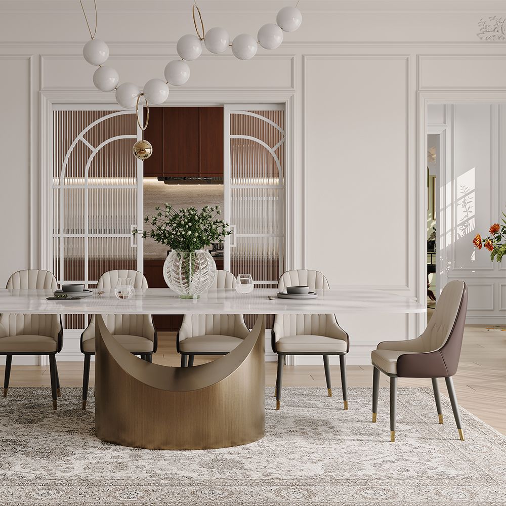 Aurelio Rectangular Sintered Stone Dining Table - Exclusivia