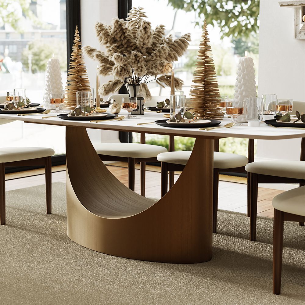 Aurelio Rectangular Sintered Stone Dining Table - Exclusivia