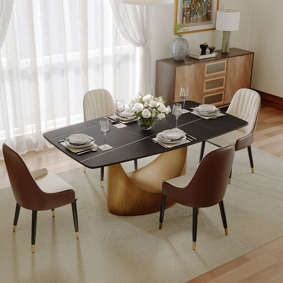 Aurelio Rectangular Sintered Stone Dining Table - Exclusivia