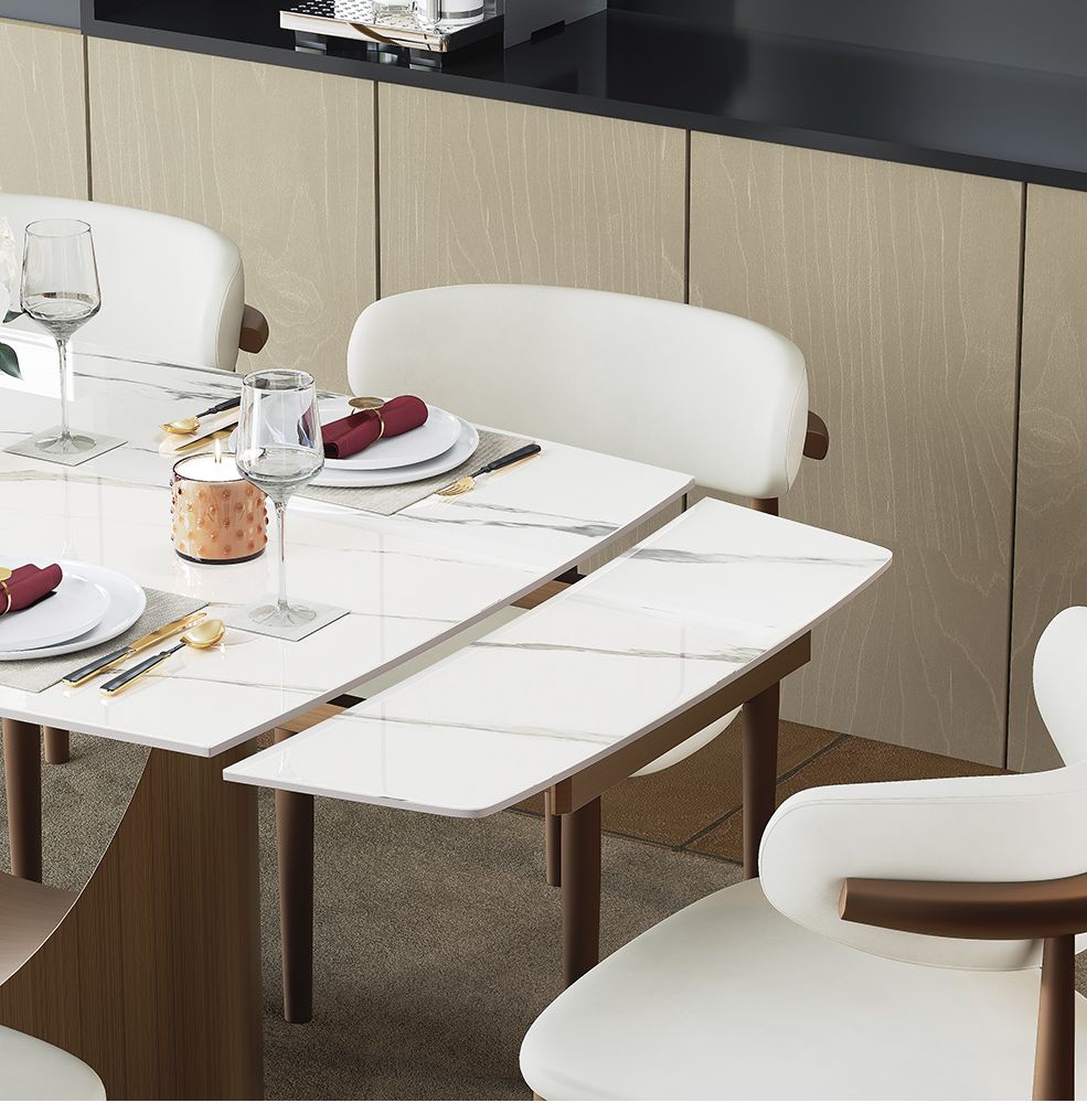 Aurelio Rectangular Sintered Stone Dining Table - Exclusivia