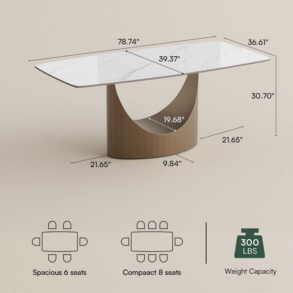 Aurelio Rectangular Sintered Stone Dining Table - Exclusivia