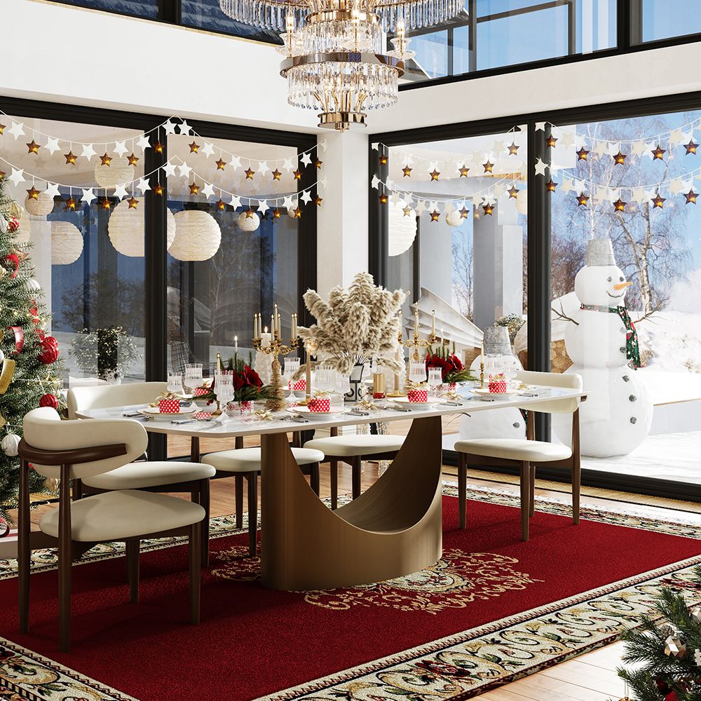 Aurelio Rectangular Sintered Stone Dining Table - Exclusivia