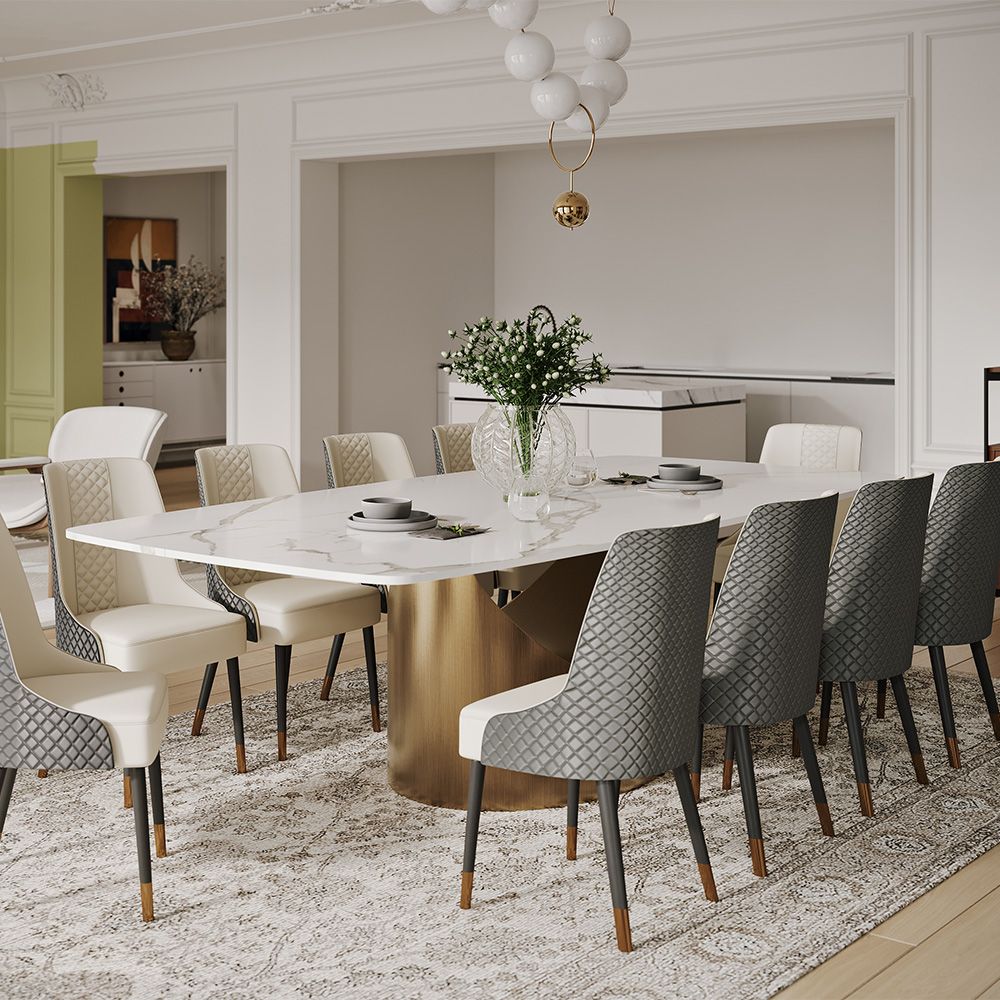 Aurelio Rectangular Sintered Stone Dining Table - Exclusivia
