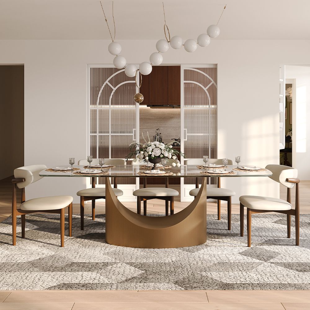 Aurelio Rectangular Sintered Stone Dining Table - Exclusivia