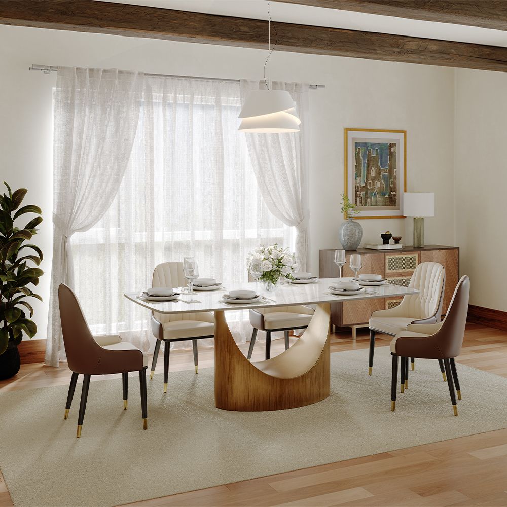 Aurelio Rectangular Sintered Stone Dining Table - Exclusivia