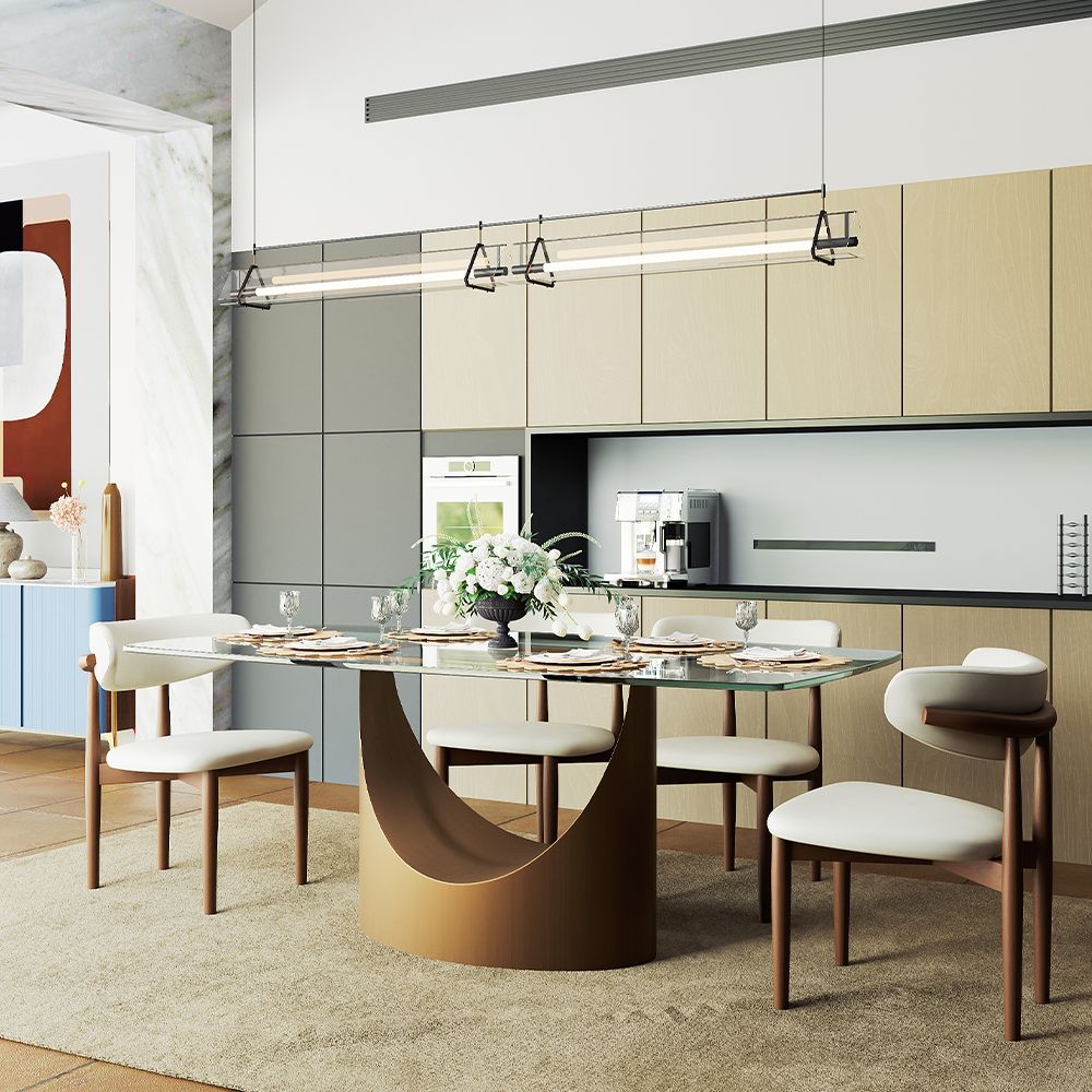 Aurelio Rectangular Sintered Stone Dining Table - Exclusivia