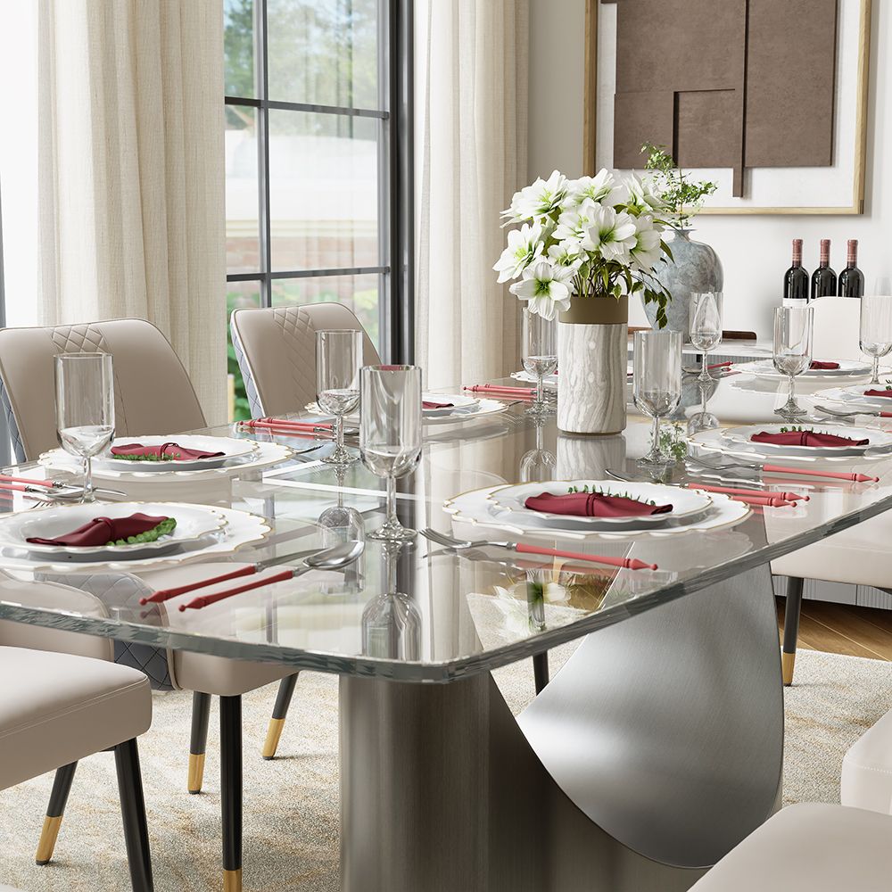 Aurelio Rectangular Sintered Stone Dining Table - Exclusivia
