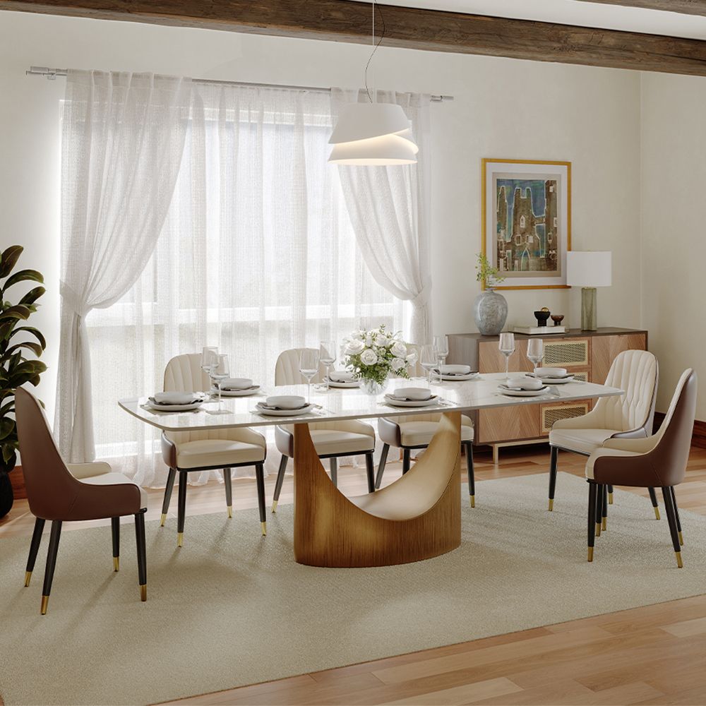 Aurelio Rectangular Sintered Stone Dining Table - Exclusivia