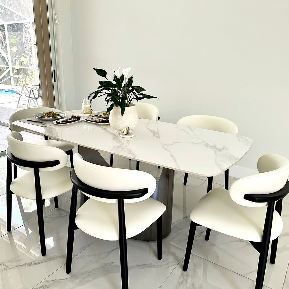 Aurelio Rectangular Sintered Stone Dining Table - Exclusivia