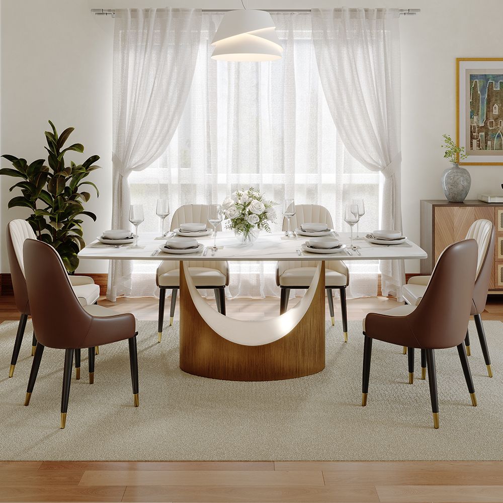 Aurelio Rectangular Sintered Stone Dining Table - Exclusivia