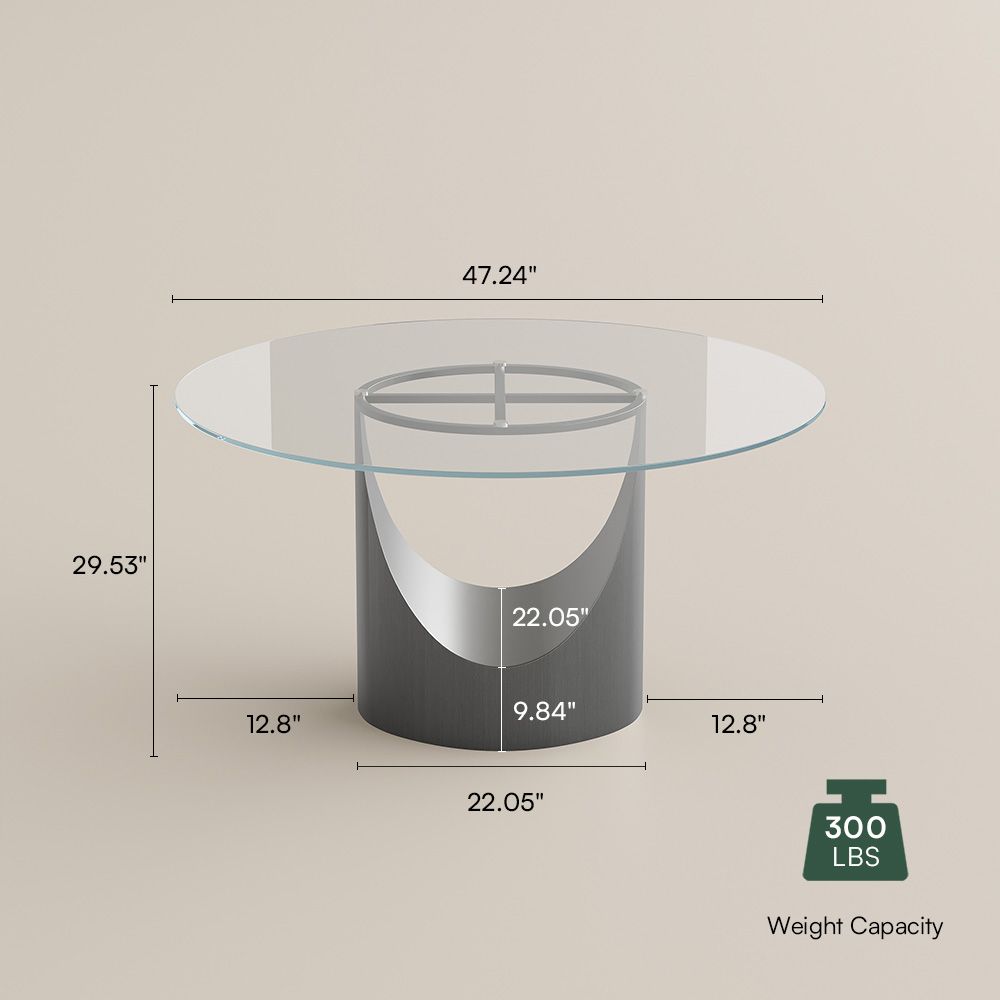 Aurelio Round Sintered Stone Dining Table - Exclusivia