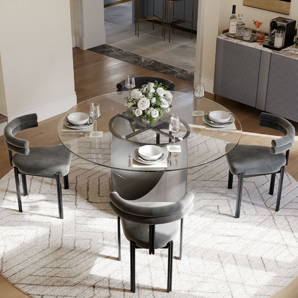 Aurelio Round Sintered Stone Dining Table - Exclusivia