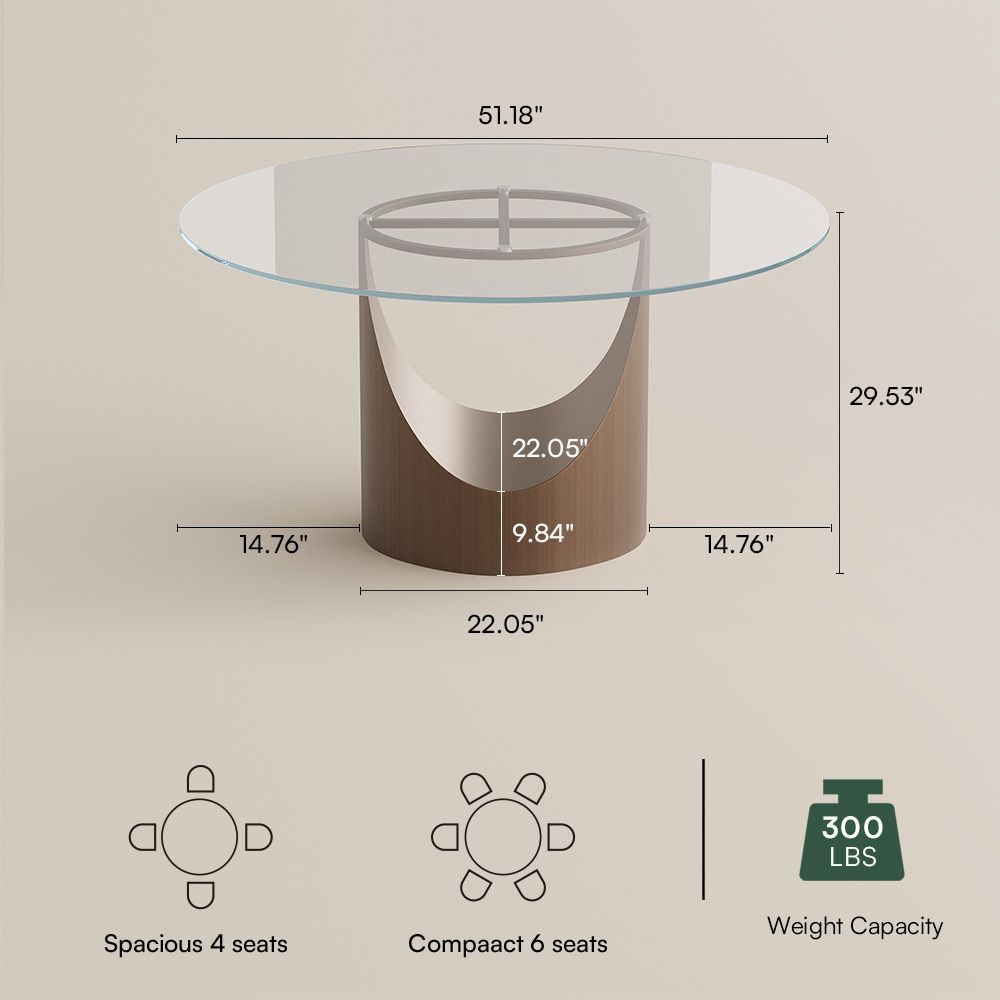 Aurelio Round Sintered Stone Dining Table - Exclusivia