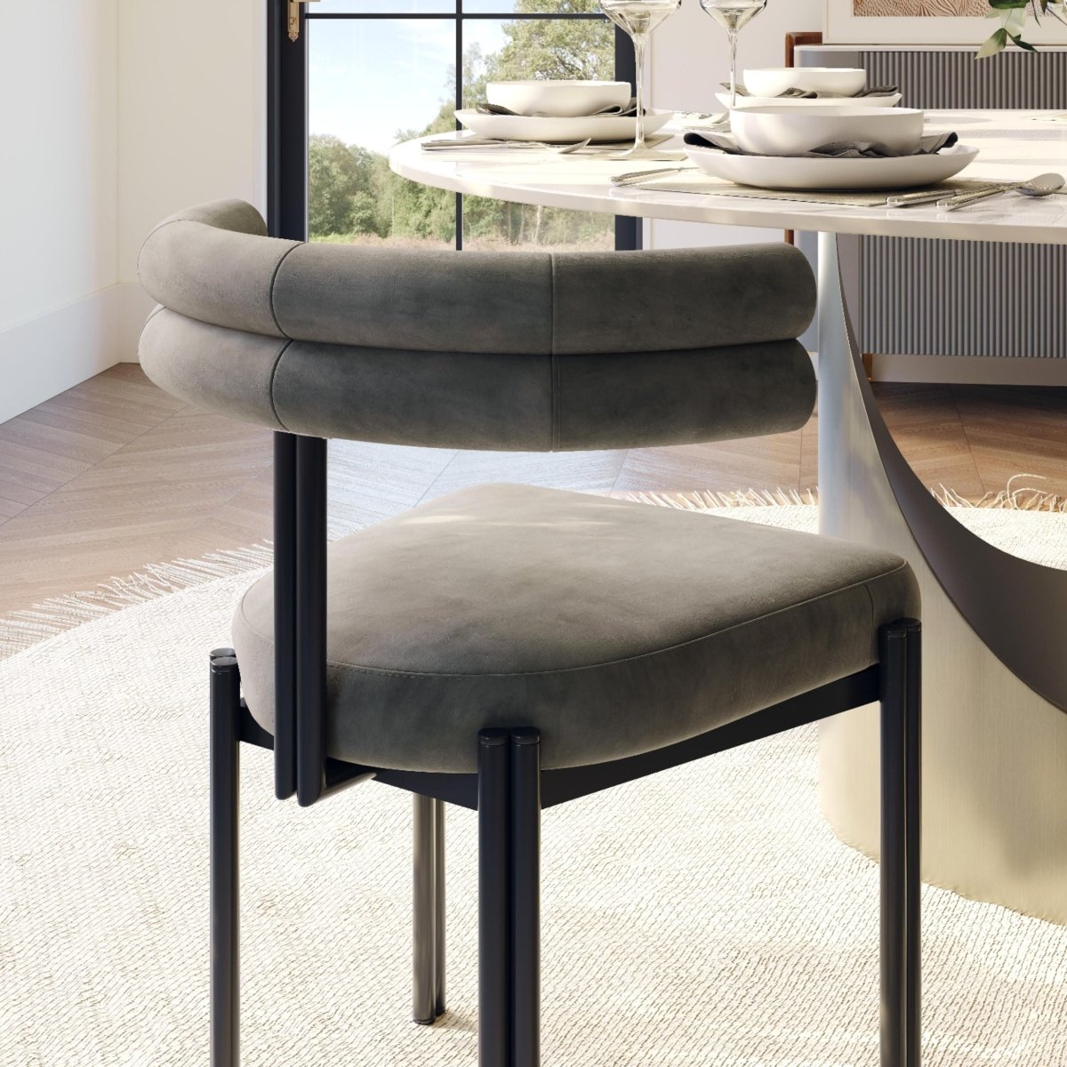 Aurelio Round Sintered Stone Dining Table - Exclusivia