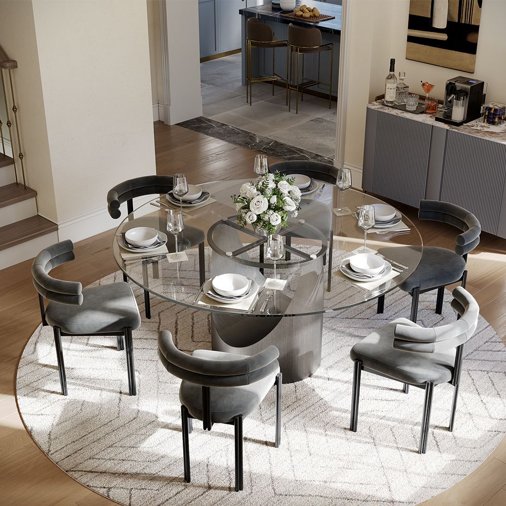 Aurelio Round Sintered Stone Dining Table - Exclusivia