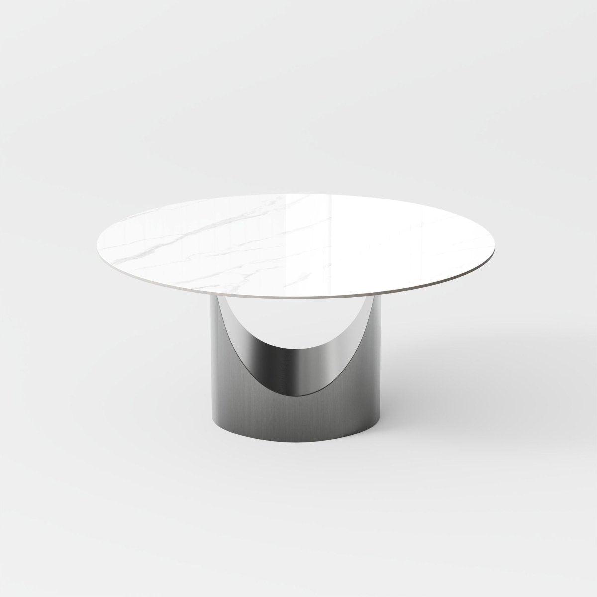 Aurelio Round Sintered Stone Dining Table - Exclusivia