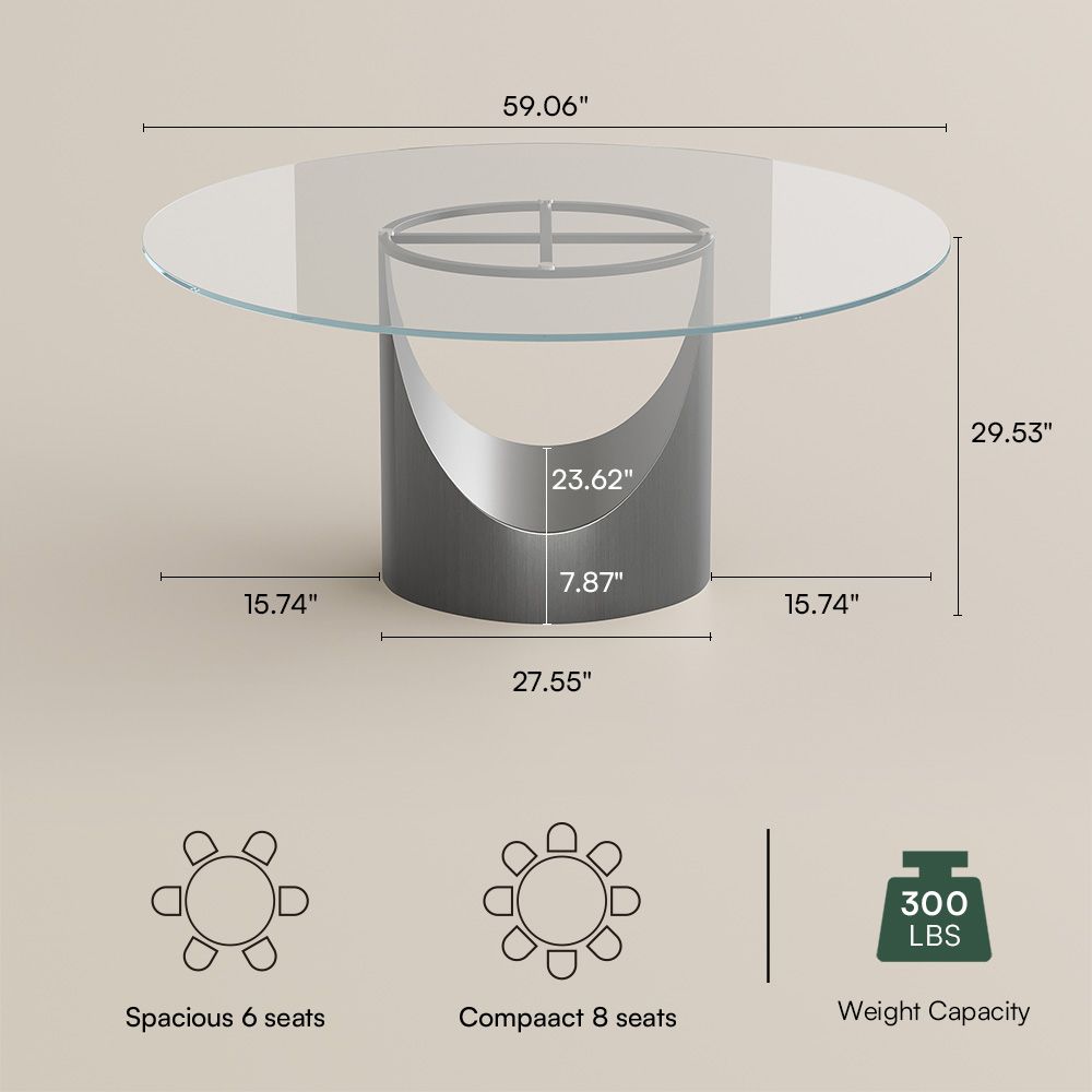 Aurelio Round Sintered Stone Dining Table - Exclusivia