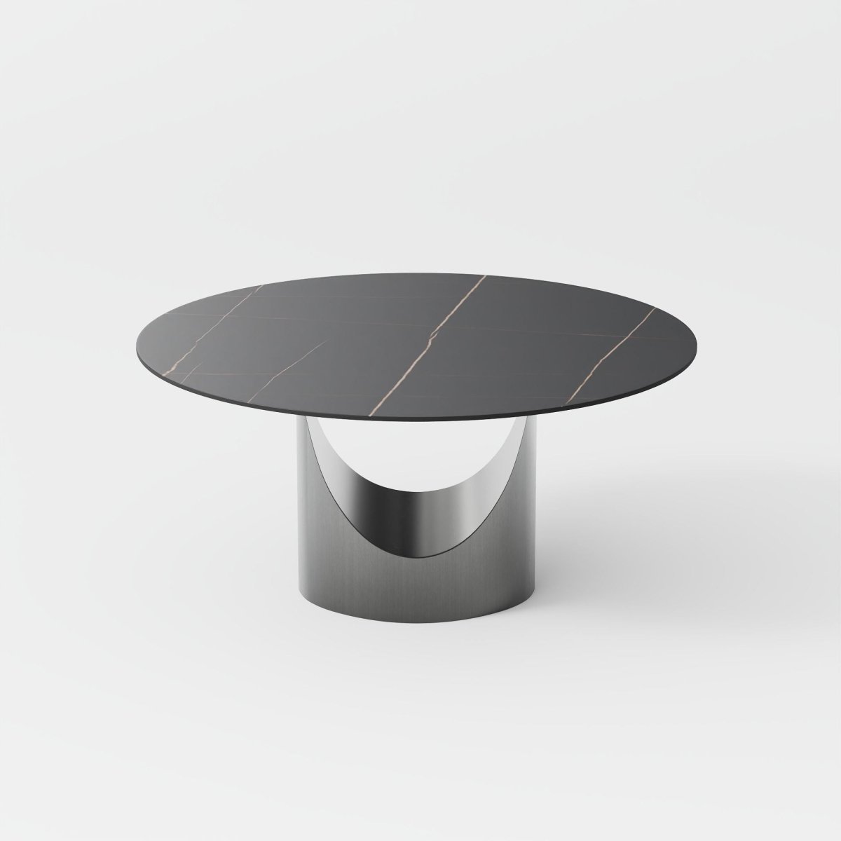 Aurelio Round Sintered Stone Dining Table - Exclusivia