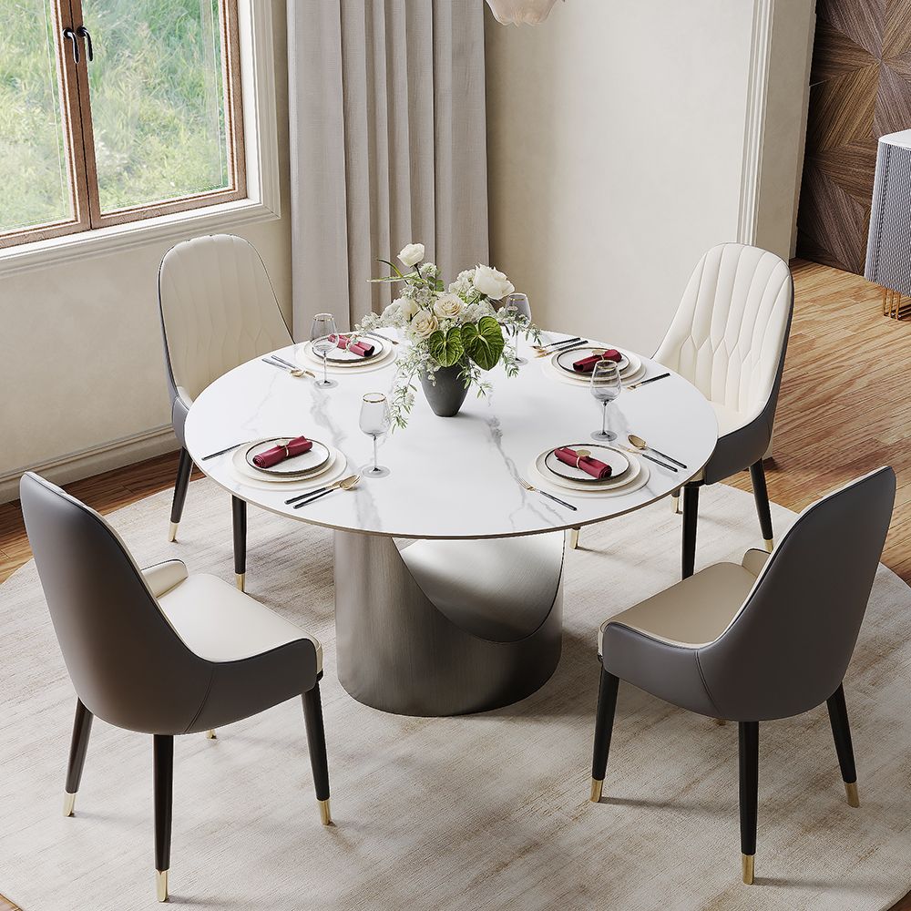 Aurelio Round Sintered Stone Dining Table - Exclusivia