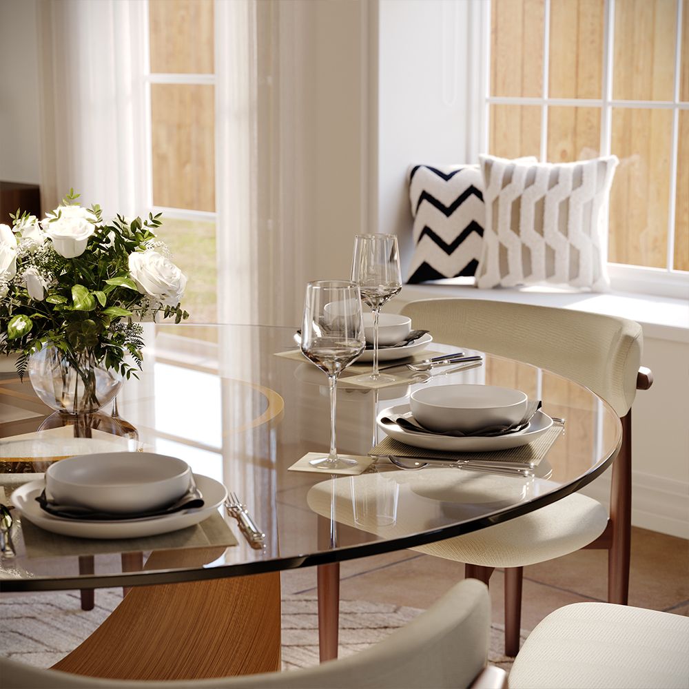 Aurelio Round Sintered Stone Dining Table - Exclusivia