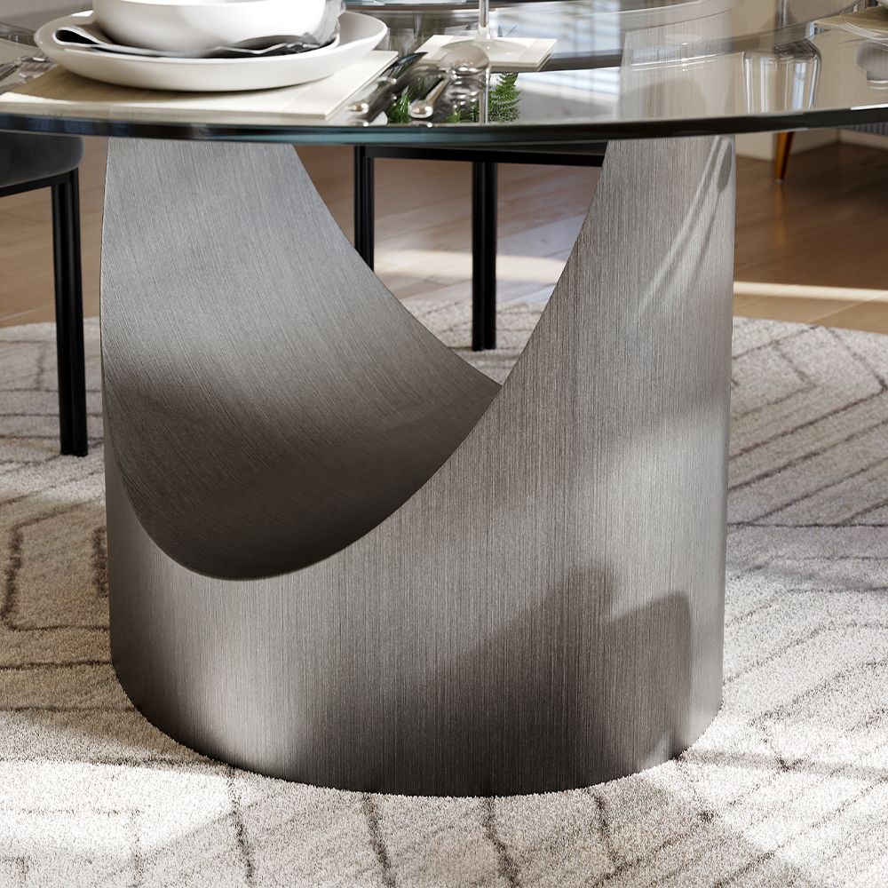 Aurelio Round Sintered Stone Dining Table - Exclusivia