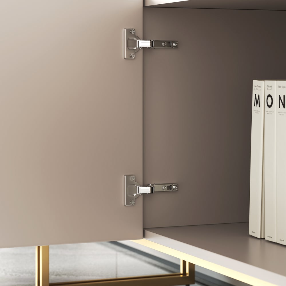 Auro Sintered Stone Fluted TV Console - Exclusivia