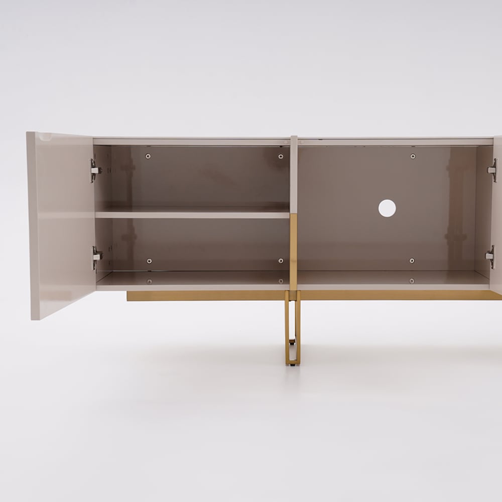 Auro Sintered Stone Fluted TV Console - Exclusivia