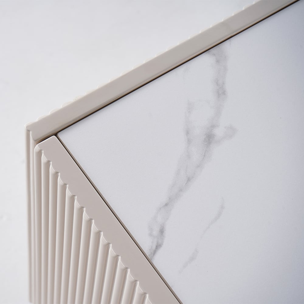 Auro Sintered Stone Fluted TV Console - Exclusivia