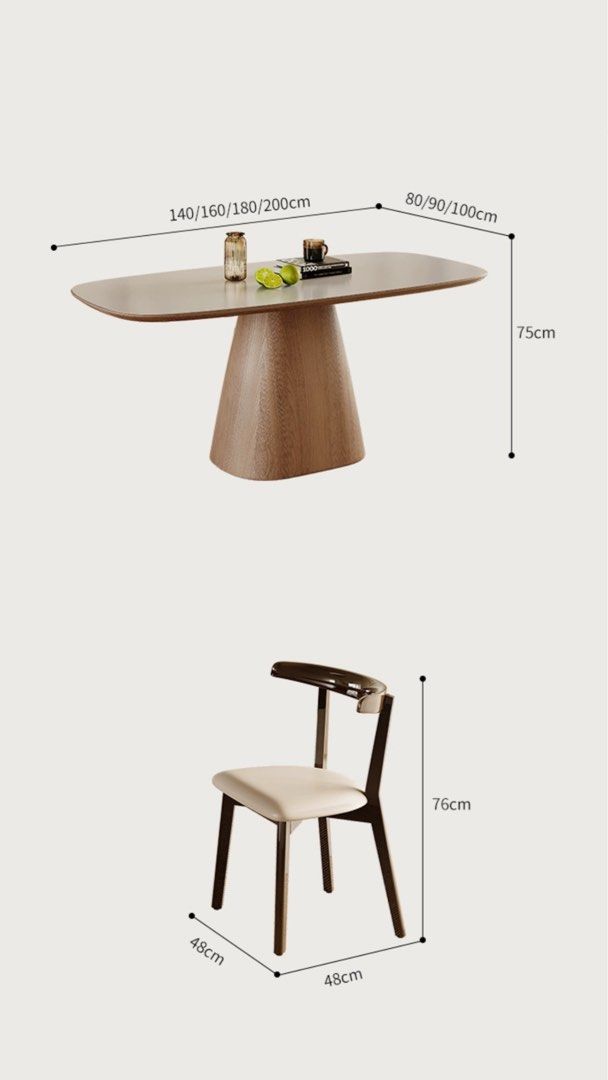 VERNO Modern Sintered Stone Dining Table