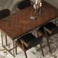 AYLIFFE Rustic Herringbone Dining Table - Exclusivia