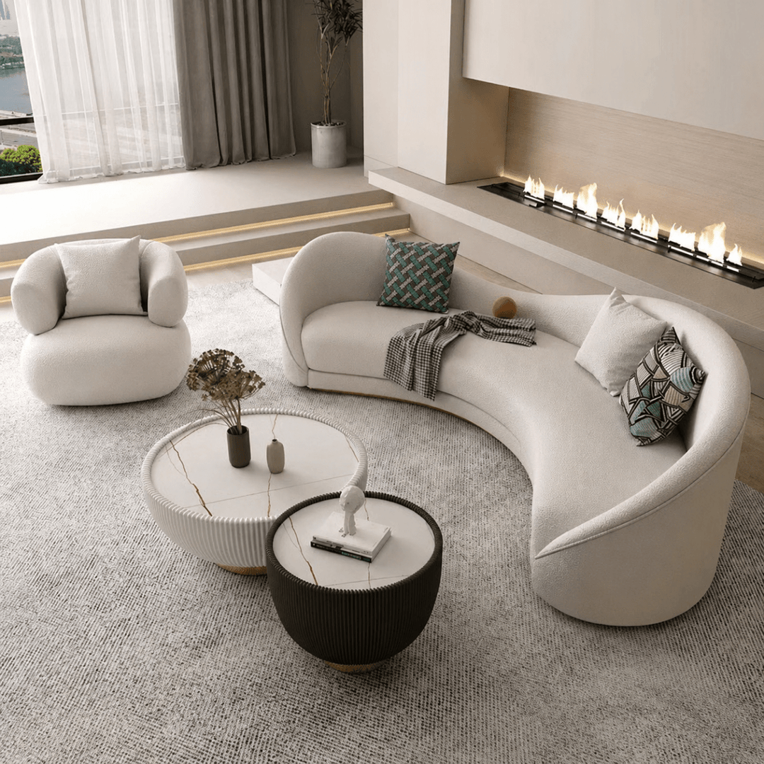 AYUMI Japandi Leather Sofa - Exclusivia