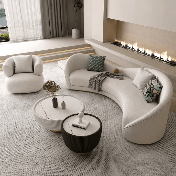 AYUMI Japandi Leather Sofa - Exclusivia