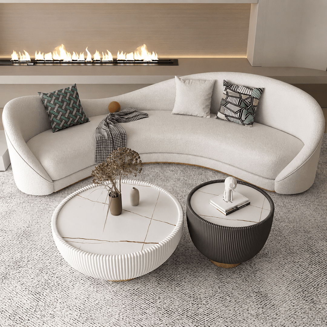 AYUMI Japandi Leather Sofa - Exclusivia