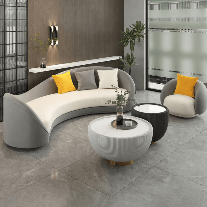 AYUMI Japandi Leather Sofa - Exclusivia