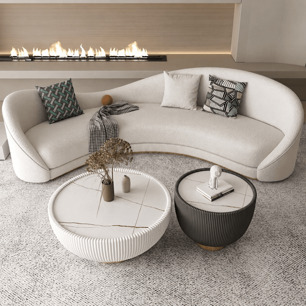 AYUMI Japandi Leather Sofa - Exclusivia