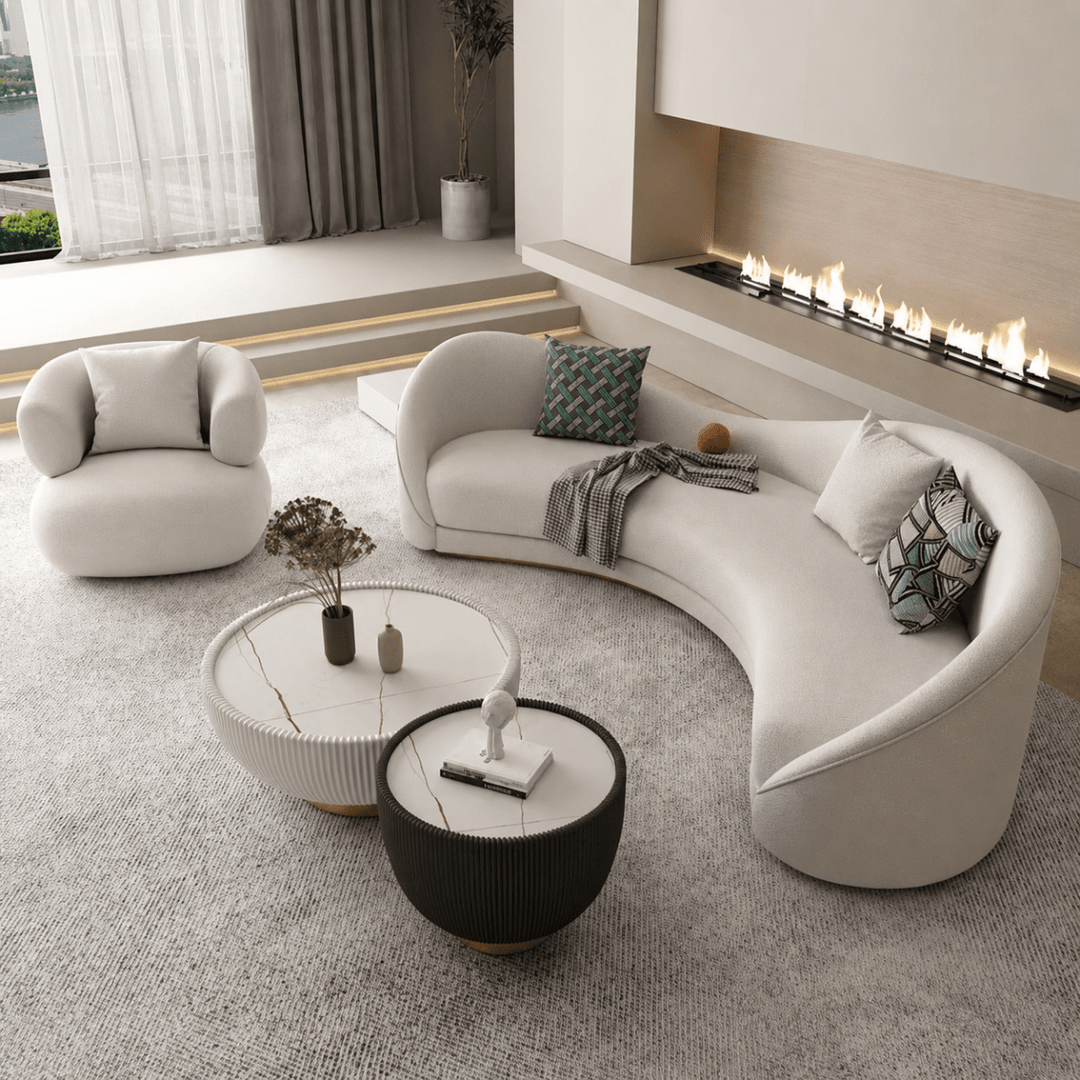 AYUMI Japandi Leather Sofa - Exclusivia